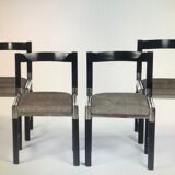 Suite of 4 chairs 70s