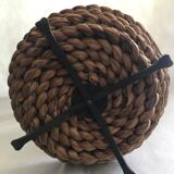 Fruit tray display in braided rope on 3 levels