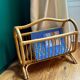 Wicker magazine rack