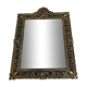 Vintage wall mirror t brass frame, italy, 1950 s
