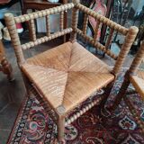 Paire de chaises "coin du feu"