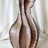 Jean Linard, the milestone, sculptural vase in stoneware, unique piece, in very good condition.