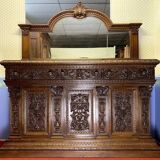 Renaissance buffet in carved walnut circa 1850
