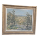 Armand Brugnaud - Oil on Panel Rousset Seen from the Lavender Fields