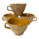 Ensemble de 4 tasses en grès vintage