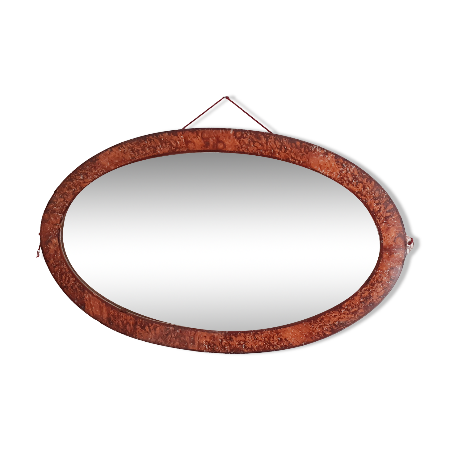Old oval mirror, shabby chic