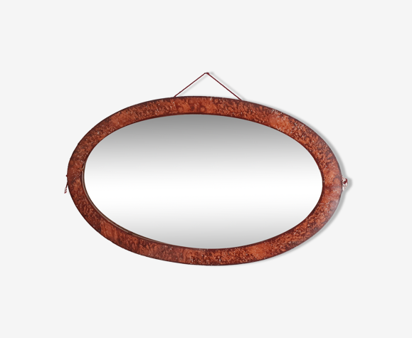 Miroir ancien ovale, shabby chic