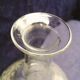 Chiseled glass decanter decoration foliage 50's vintage
