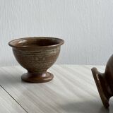 2 small ramekins and bowls in pyrite stoneware.