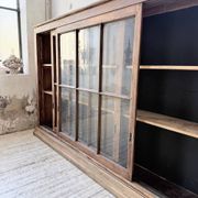 XXL industrial sideboard with glass doors