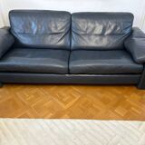 MAILLOL 3-seater sofa and 2 armchairs in leather - by DUVIVIER