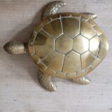 Empty brass turtle pocket