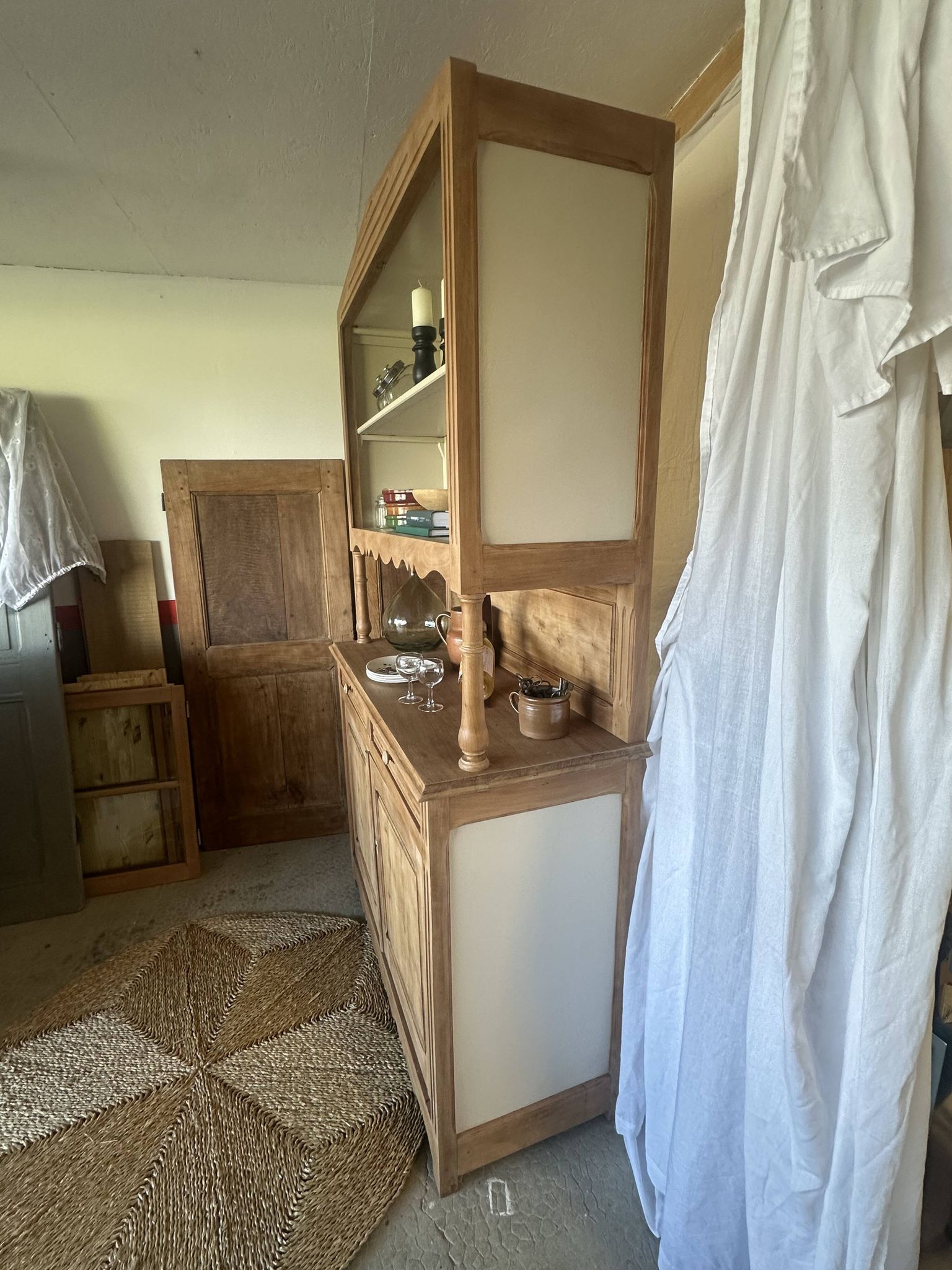 Antique sideboard, double-bodied dresser