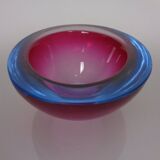 Sommerso Murano Glass Ashtray, Italy, 1960s