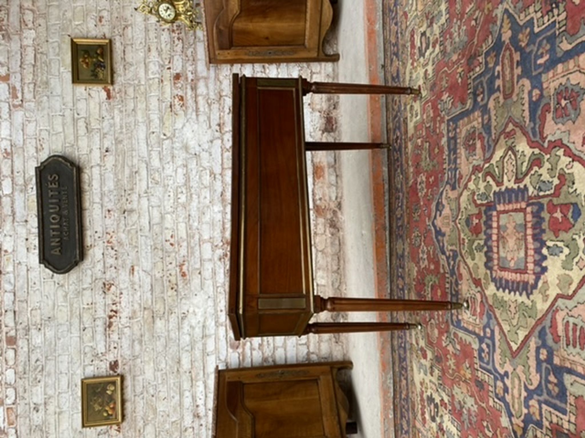 Mahogany dressing table for men stamped Roussens J. I Louis XVI period, 18th century