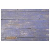 Table basse en bois à la patine bleue