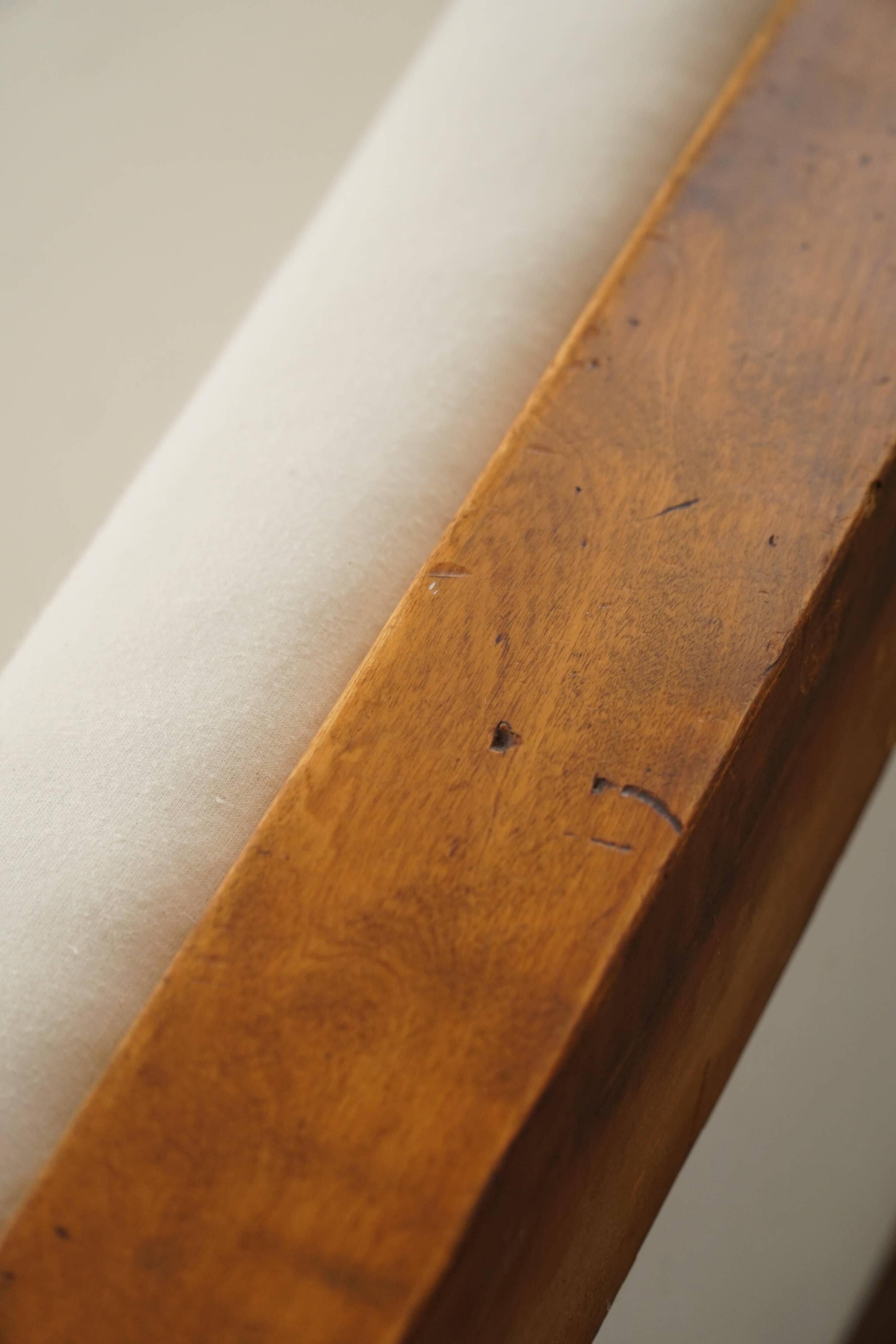 Self-supporting canapé "Karl Johan" from the early 20th century, modern Swedish style.