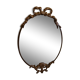 Classic Bronze and Brass Oval Mirror from the 1950s.