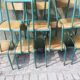 9 tolix school chairs