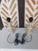 Pair of off-white patinated lamp bases