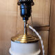 Pair of marble lamps