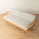 Wilhelm Knoll mid-century sofa, 1950s, cherry wood, reupholstered
