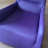 Angie leather armchair, created by Thibault Desombre for Cinna