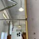 Italian engraved bistro mirror 60s XL