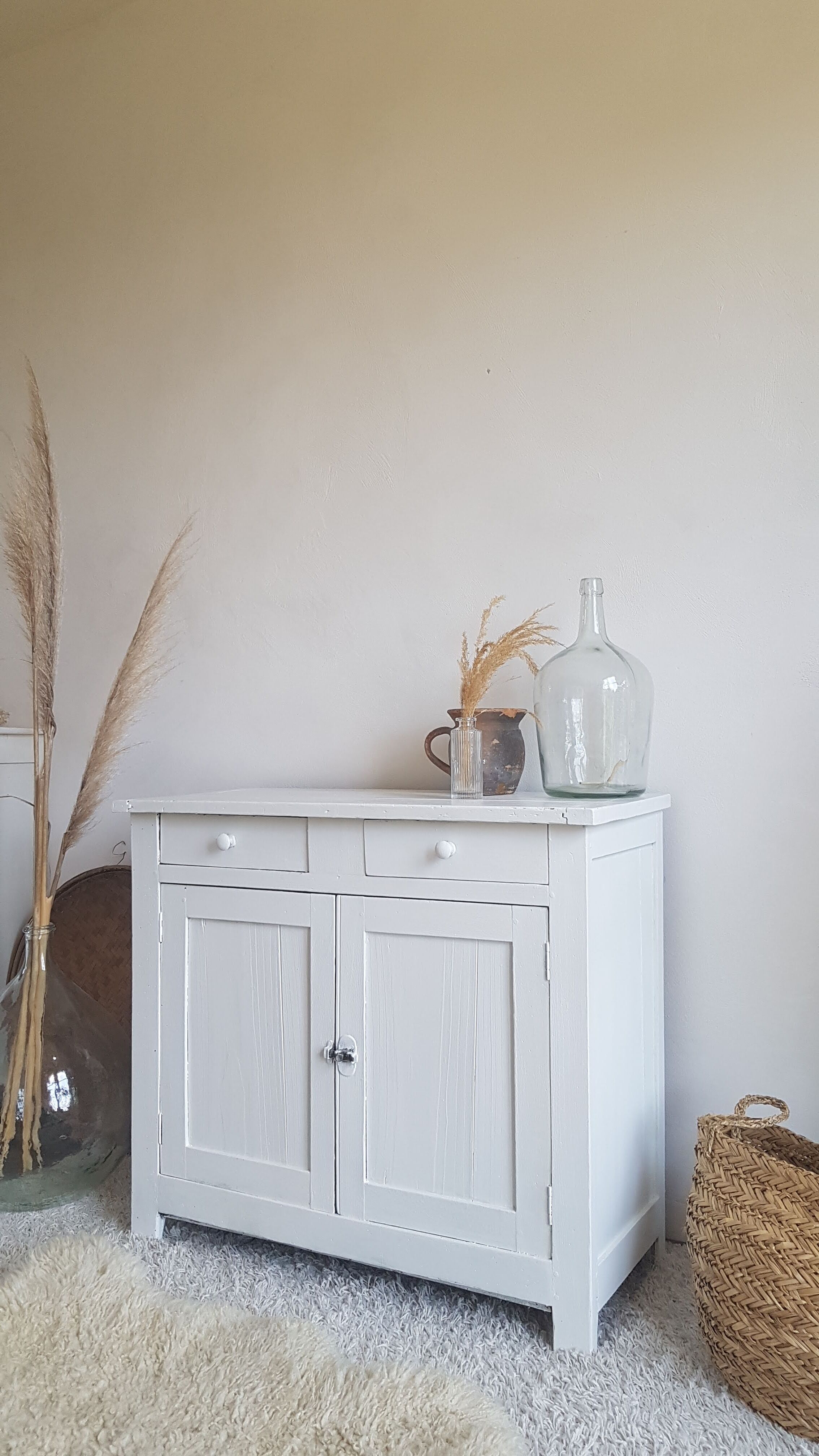 Old White Parisian Buffet