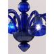 Contemporary Pop Blue-Ocean Murano Style Glass Chandelier 8 Arms