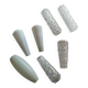 Set of 7 vintage glass tulip lampshades