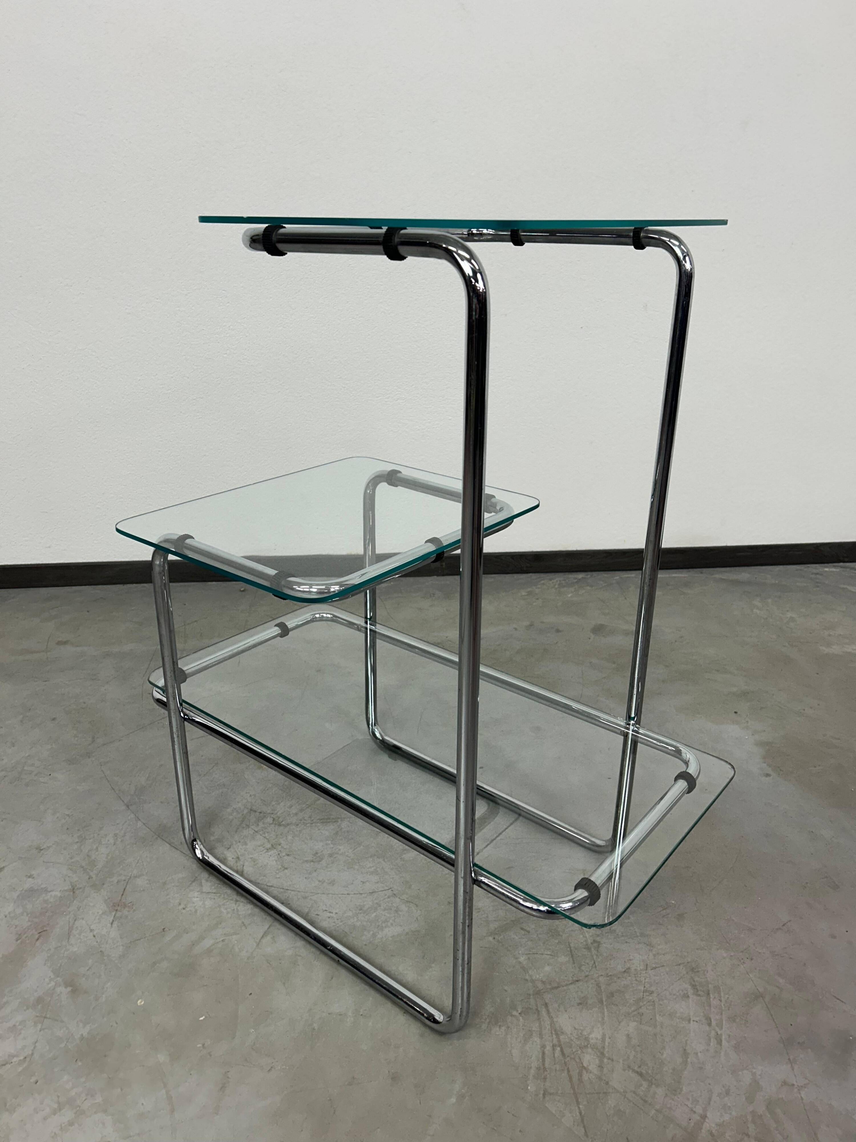 Tubular flower shelf Art Deco Bauhaus B136 by Emile Guyot