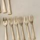 Silver metal art deco cutlery set J.Perrin