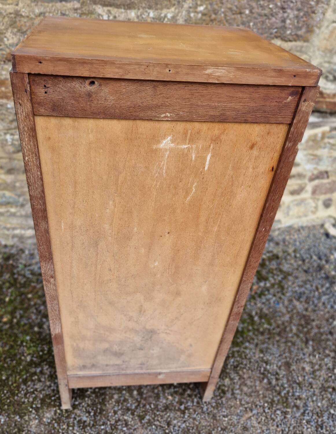 50s/60s curtain filing cabinet