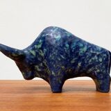 Ancient German sculpture Taurus in pottery by Otto Keramik.