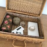 Wicker suitcase