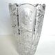 Carved crystal vase