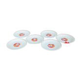 Lot de 6 assiettes à dessert motif graphique