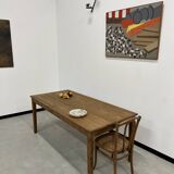 Pine farm table, spindle legs