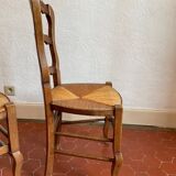 Paire de chaises en chêne