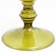 80s Amber Glass Candle Holder