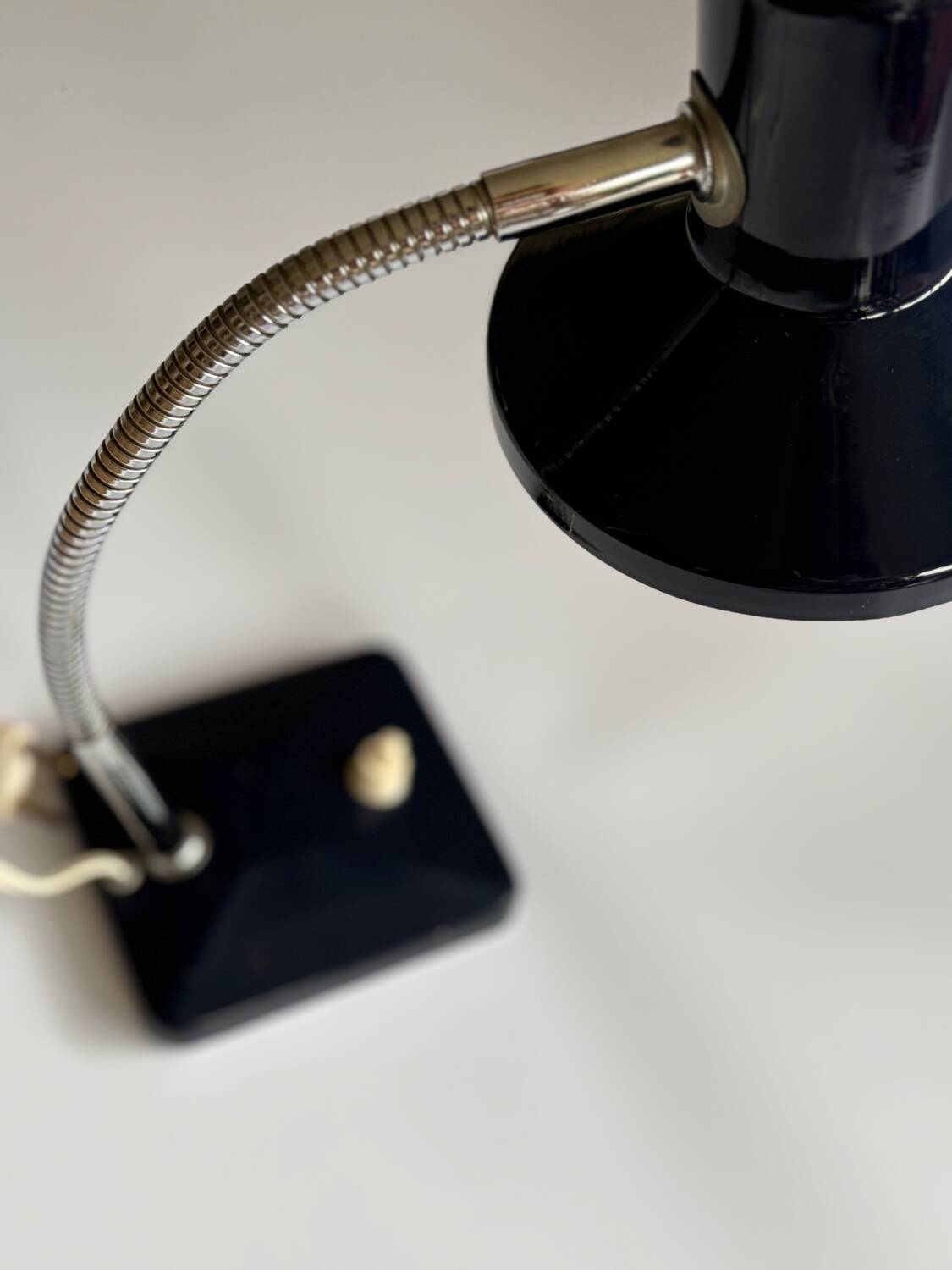 Lampe articulée de bureau en métal bleu, 1970