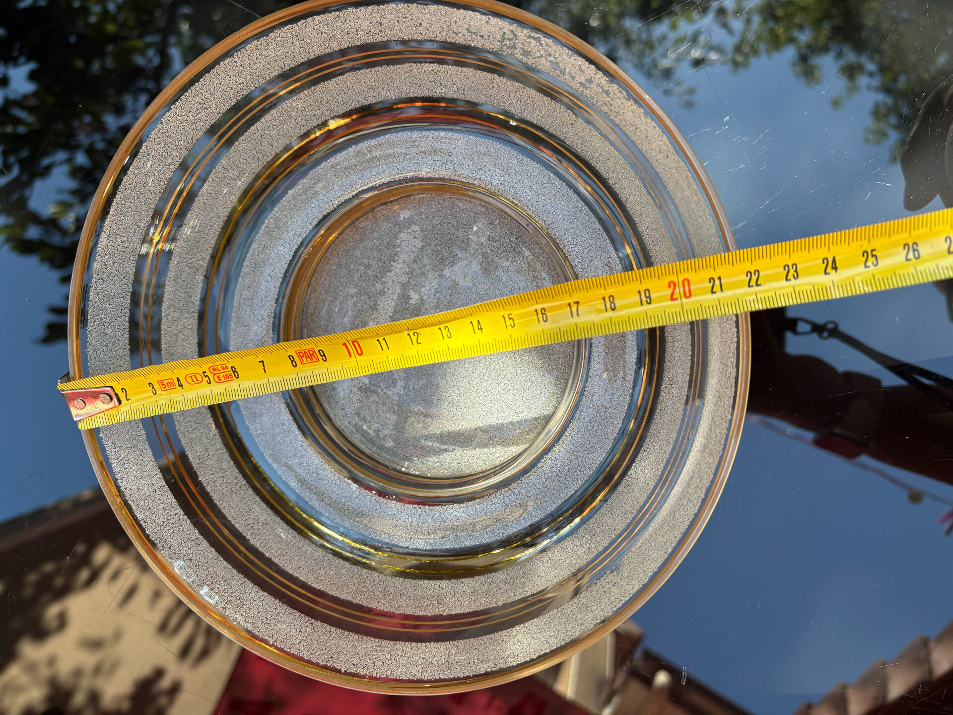Saladier en verre granité
