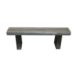 Wood and metal bench