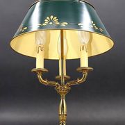 Empire Style Bouillotte Lamp in Gilded Bronze with Three Lights "Lucien Gau"