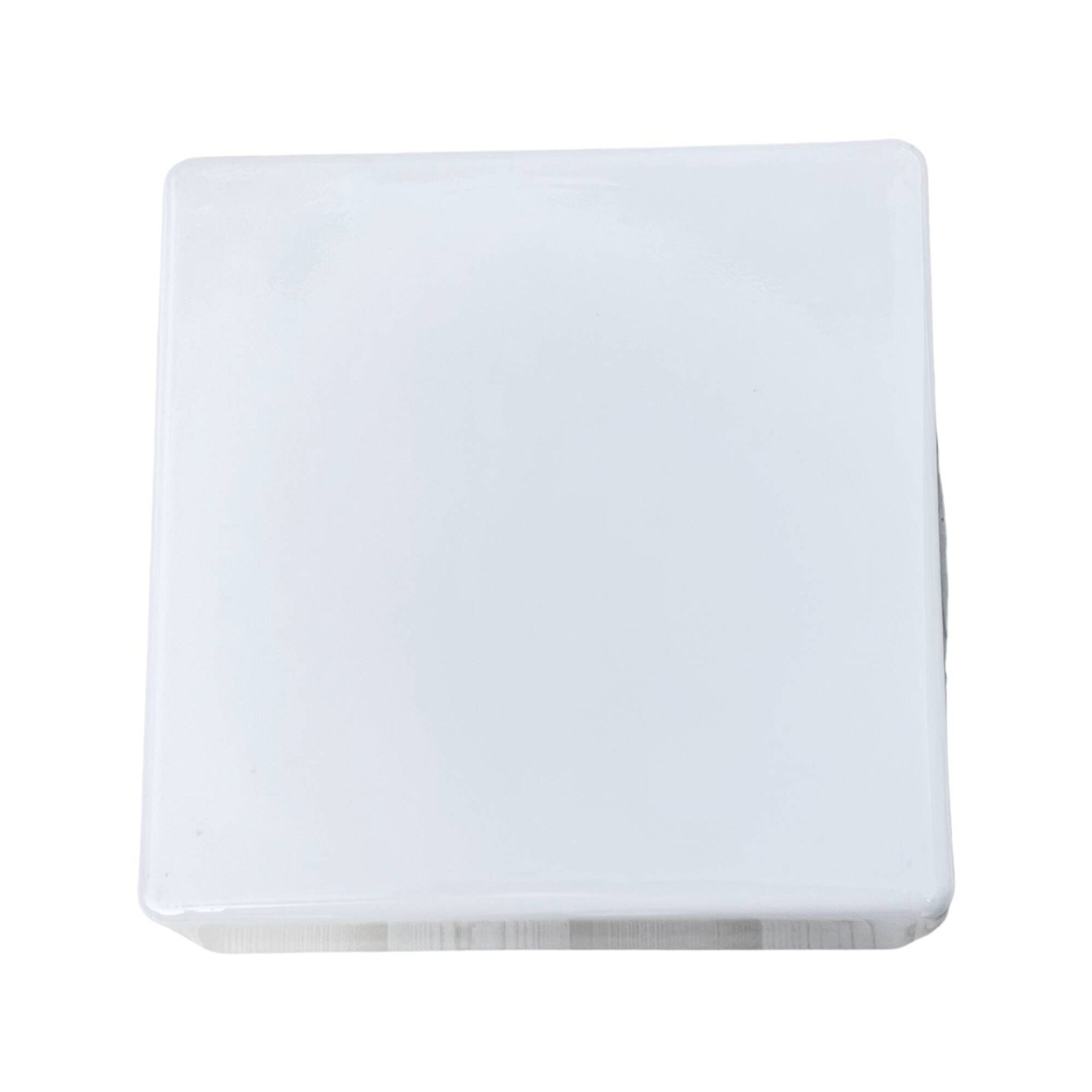 White glass ceiling lamp, RZB Bamberg, Germany, 1970s.