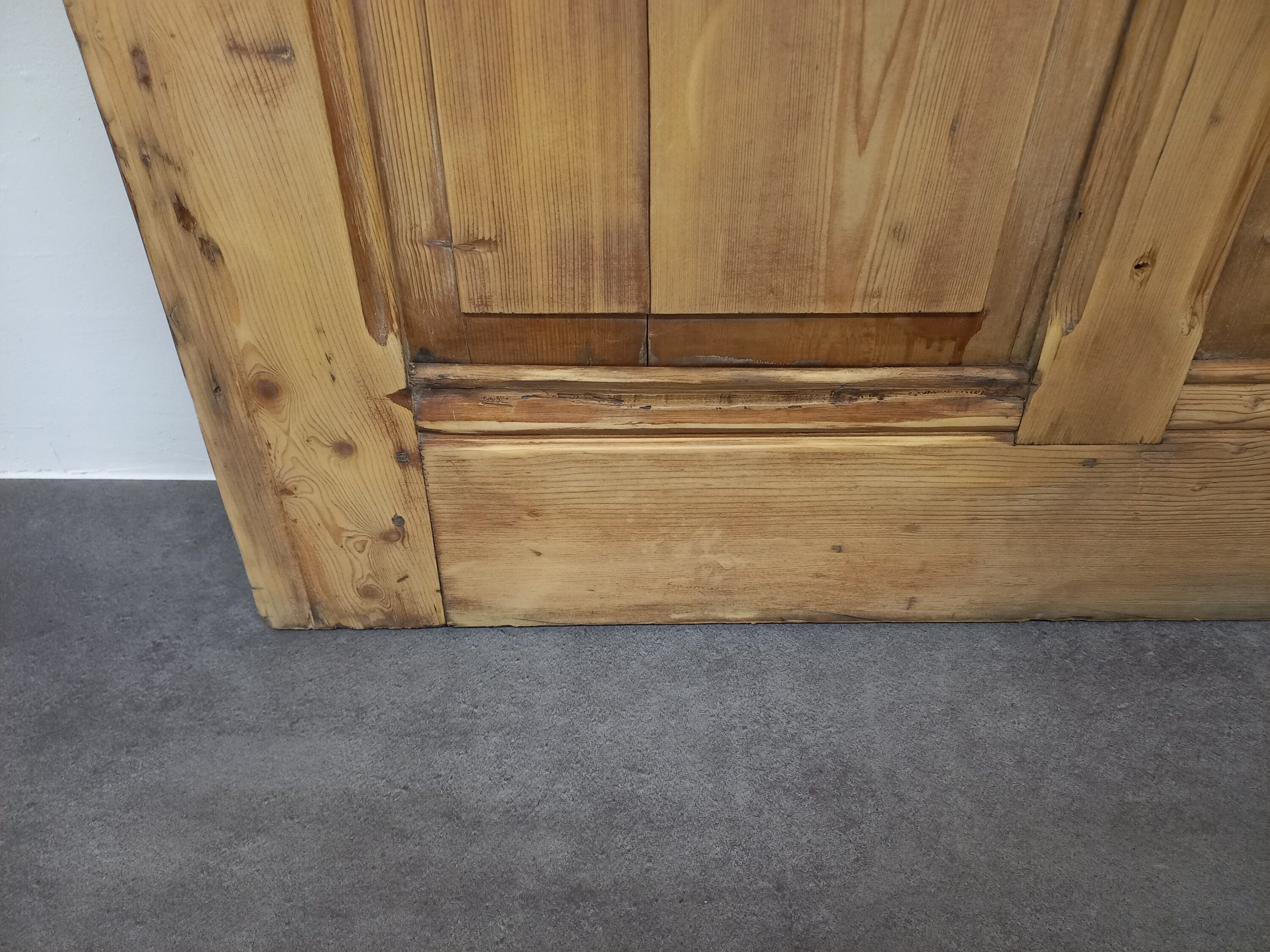 Partition in wood and glass 128 cm