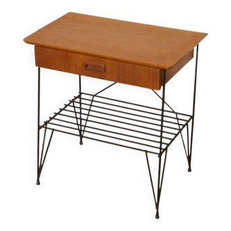 Vintage Scandinavian teak bedside table, 1960s