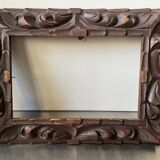 Antique handcarved frame   solid wood 30 cm x 22.5 cm