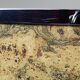 Mid-century chic chrome, cork and glass tray from the 70s